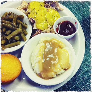 Four Way restaurant Thanksgiving meal