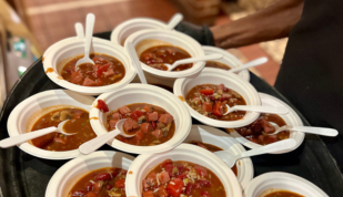 Complimentary red beans &amp; rice Photo