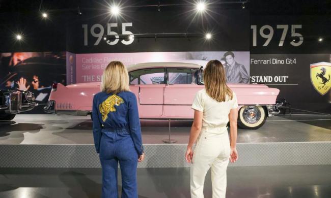 Fans in front of Elvis' Pink Cadillac | Alex Shansky