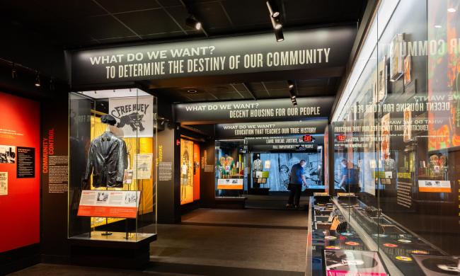 An exhibit space inside the National Civil Rights Museum.