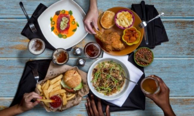 Food from the Beauty Shop, Huey's, Second Line and Alcenia's