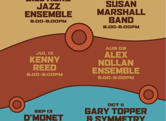 sunset jazz poster