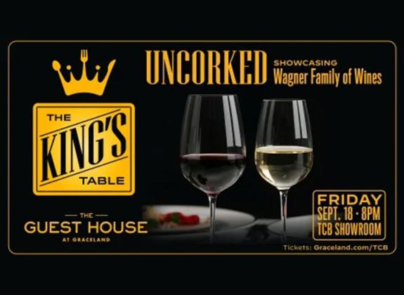 kings table uncorked event graphic